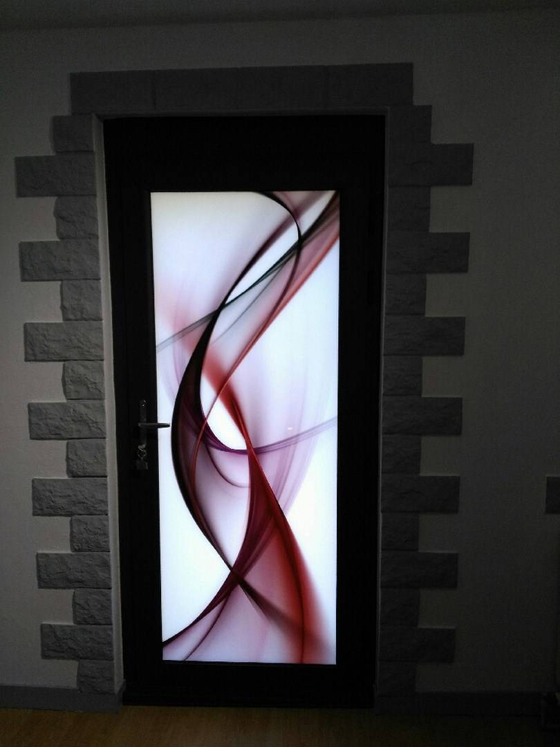 Porte d'entrée au motif contemporain près de Yvetot 76190