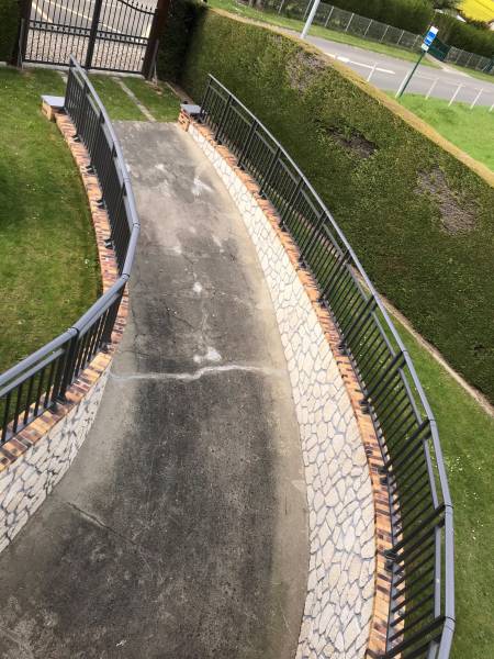 garde corps extérieur aluminium gris sablé sur mesure à Buchy