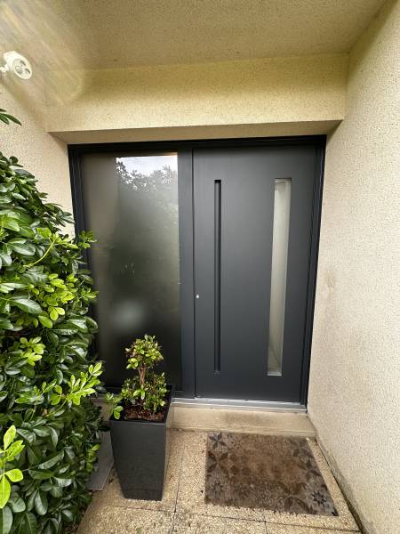 Isolation thermique porte aluminium quadruple vitrage à Darnétal