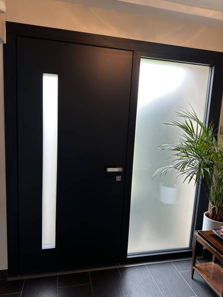 Pose porte aluminium EURADIF avec tierce fixe à Darnétal