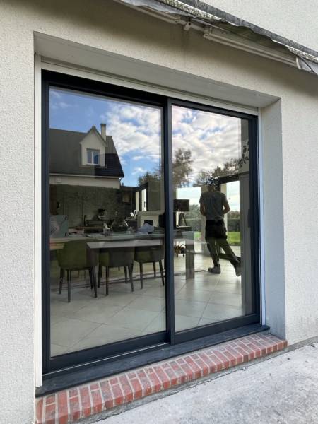 coulissants aluminium sur-mesure SiLine Prostyle installation Normandie Bihorel