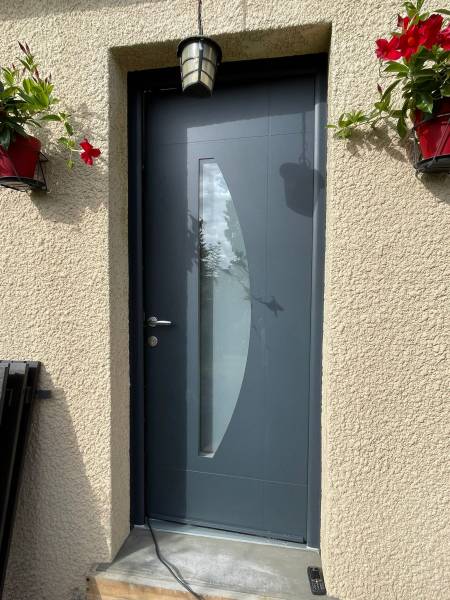 Porte aluminium triple vitrage sécurité EURADIF Ud 1.3