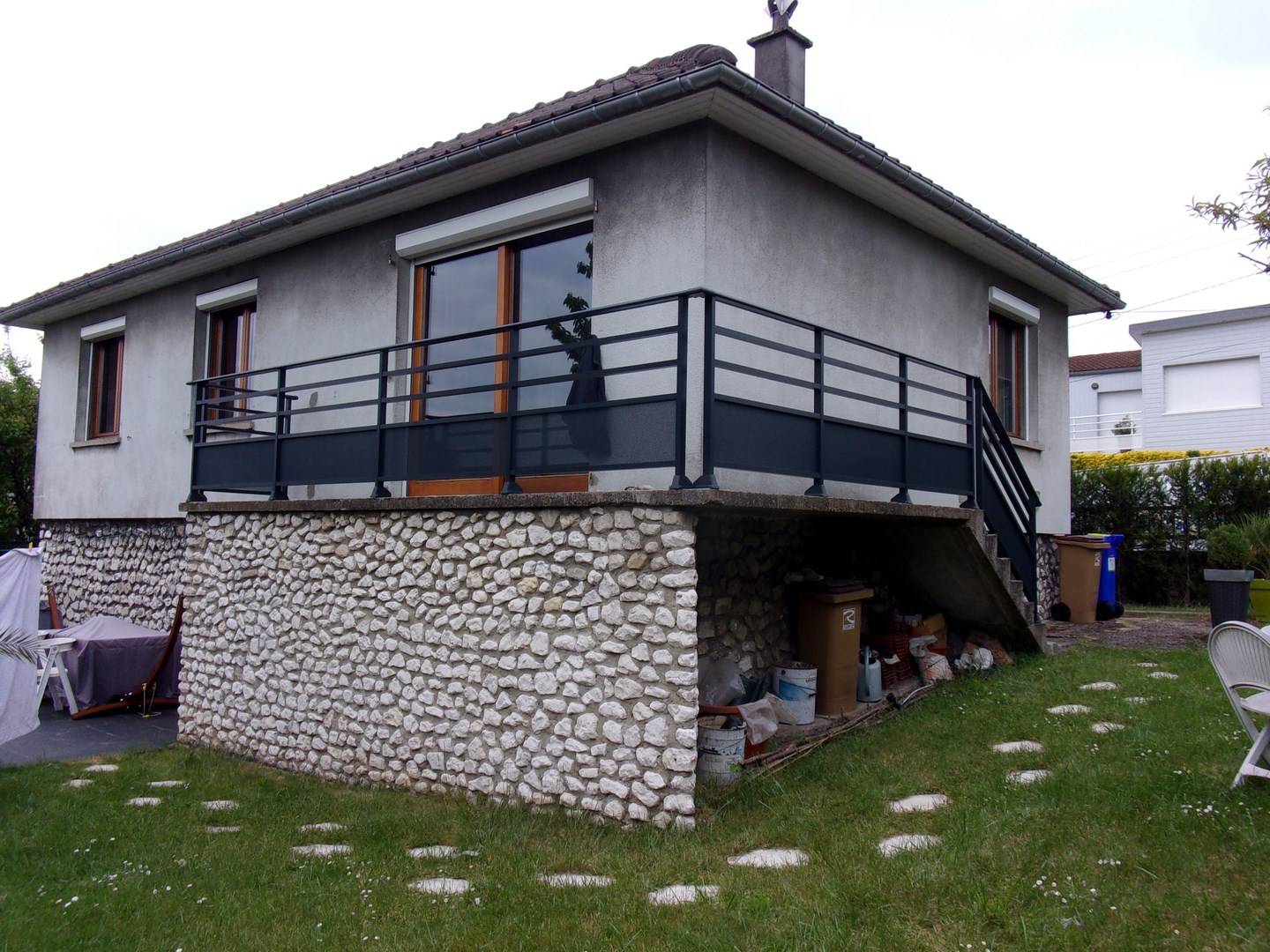 Garde-corps avec tôle aluminium près de Bois Guillaume 76230